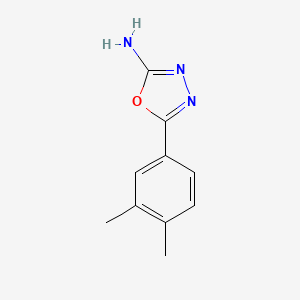 molecular formula C10H11N3O B1286974 5-(3,4-Dimethylphenyl)-1,3,4-oxadiazol-2-amine CAS No. 1016528-42-9