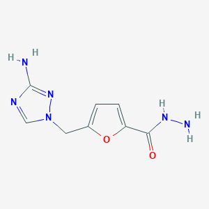 5-((3-Amino-1H-1,2,4-triazol-1-yl)methyl)furan-2-carbohydrazide