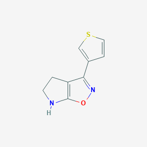 3-(Thiophen-3-yl)-5,6-dihydro-4H-pyrrolo[3,2-d]isoxazole