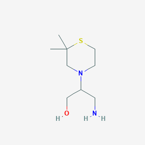 3-Amino-2-(2,2-dimethylthiomorpholin-4-yl)propan-1-ol