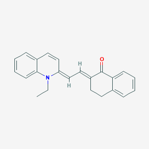 2-(2-(1-Ethylquinolin-2(1H)-ylidene)ethylidene)-3,4-dihydronaphthalen-1(2H)-one