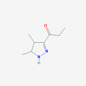 1-(4,5-Dimethyl-4,5-dihydro-1H-pyrazol-3-yl)propan-1-one