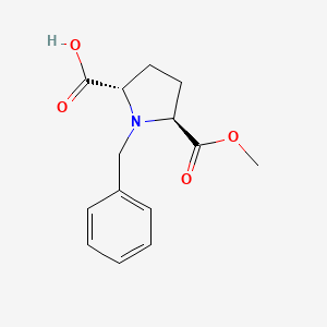 (2S,5S)-1-benzyl-5-(methoxycarbonyl)pyrrolidine-2-carboxylic acid