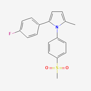 2-(4-Fluorophenyl)-5-methyl-1-(4-methylsulfonylphenyl)pyrrole