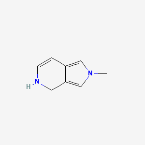 molecular formula C8H10N2 B12869918 2-Methyl-4,5-dihydro-2H-pyrrolo[3,4-c]pyridine 