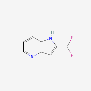 molecular formula C8H6F2N2 B12869923 2-(Difluoromethyl)-1H-pyrrolo[3,2-b]pyridine 