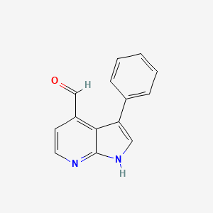 3-Phenyl-1H-pyrrolo[2,3-b]pyridine-4-carbaldehyde