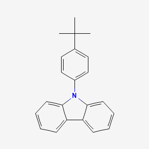 molecular formula C22H21N B1286998 9-(4-叔丁基苯基)咔唑 CAS No. 57103-13-6