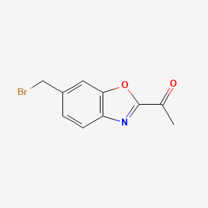 1-(6-(Bromomethyl)benzo[d]oxazol-2-yl)ethanone