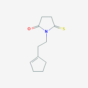 1-(2-(Cyclopent-1-en-1-yl)ethyl)-5-thioxopyrrolidin-2-one