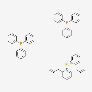 molecular formula C54H48P2Pt B12870089 Bis(2-(2-propenyl)phenyl)bis(triphenylphosphine)platinum 