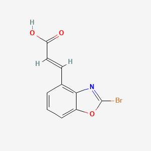 3-(2-Bromobenzo[d]oxazol-4-yl)acrylic acid