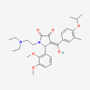 1-(2-(Diethylamino)ethyl)-5-(2,3-dimethoxyphenyl)-3-hydroxy-4-(4-isopropoxy-3-methylbenzoyl)-1H-pyrrol-2(5H)-one