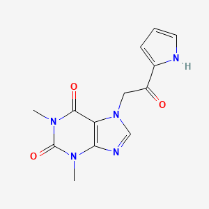 1,3-Dimethyl-7-(2-oxo-2-(1H-pyrrol-2-yl)ethyl)-3,7-dihydro-1H-purine-2,6-dione