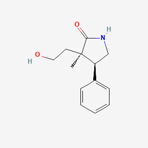 (3R,4S)-3-(2-Hydroxyethyl)-3-methyl-4-phenylpyrrolidin-2-one