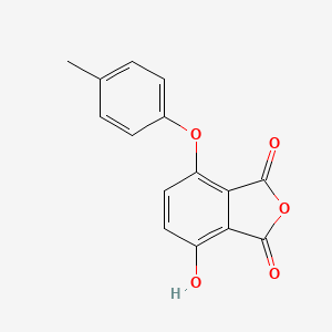 4-Hydroxy-7-(p-tolyloxy)isobenzofuran-1,3-dione