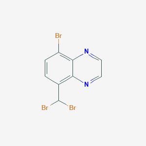 5-Bromo-8-(dibromomethyl)quinoxaline