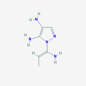 1-(1-Aminoprop-1-en-1-yl)-1H-pyrazole-4,5-diamine