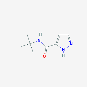 molecular formula C8H13N3O B12870238 N-tert-butyl-1H-pyrazole-5-carboxamide CAS No. 847253-27-4