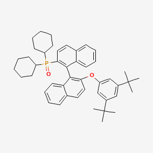 (1R)-Dicyclohexyl(2'-(3,5-di-tert-butylphenoxy)-[1,1'-binaphthalen]-2-yl)phosphine oxide