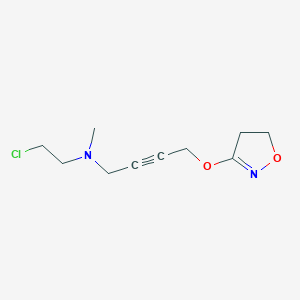 N-(2-Chloroethyl)-4-((4,5-dihydroisoxazol-3-yl)oxy)-N-methylbut-2-yn-1-amine