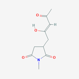 (Z)-3-(4-Hydroxy-2-oxopent-3-en-1-yl)-1-methylpyrrolidine-2,5-dione