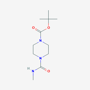 molecular formula C11H21N3O3 B1287027 Tert-butyl 4-(methylcarbamoyl)piperazine-1-carboxylate CAS No. 652154-14-8