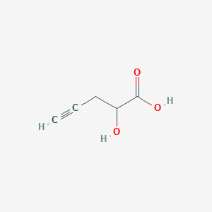 molecular formula C5H6O3 B1287028 2-Hydroxypent-4-ynoic acid 
