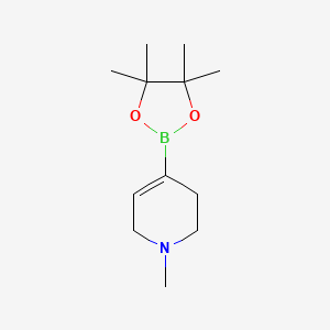 molecular formula C12H22BNO2 B1287030 1-Methyl-4-(4,4,5,5-tetramethyl-1,3,2-dioxaborolan-2-YL)-1,2,3,6-tetrahydropyridine CAS No. 454482-11-2