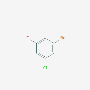 molecular formula C7H5BrClF B1287031 2-Bromo-4-chloro-6-fluorotoluene CAS No. 1082040-50-3