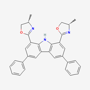 (4S,4'S)-2,2'-(3,6-Diphenyl-9H-carbazole-1,8-diyl)bis(4-methyl-4,5-dihydrooxazole)