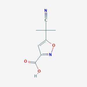 5-(2-Cyanopropan-2-yl)isoxazole-3-carboxylic acid