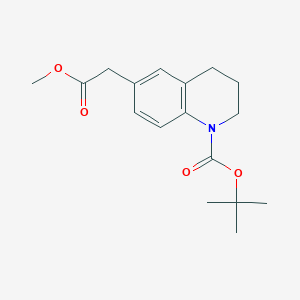 tert-Butyl 6-(2-methoxy-2-oxoethyl)-3,4-dihydroquinoline-1(2H)-carboxylate