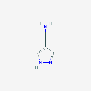 molecular formula C6H11N3 B12870339 2-(1H-Pyrazol-4-yl)propan-2-amine 