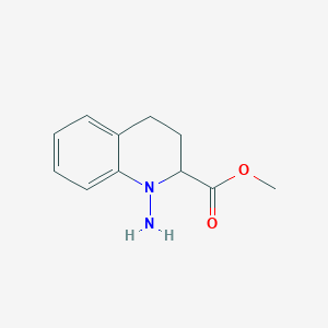 molecular formula C11H14N2O2 B12870366 Methyl 1-amino-1,2,3,4-tetrahydroquinoline-2-carboxylate 