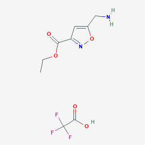 Ethyl 5-(aminomethyl)isoxazole-3-carboxylate 2,2,2-trifluoroacetate