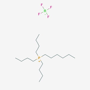 molecular formula C18H40BF4P B12870375 Tributyl(hexyl)phosphonium tetrafluoroborate 