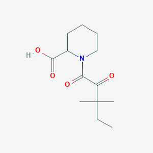 molecular formula C13H21NO4 B12870399 1-(1,2-dioxo-3,3-dimethylpentyl)-2-piperidinecarboxylic Acid 