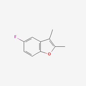 molecular formula C10H9FO B12870419 5-Fluoro-2,3-dimethylbenzofuran 