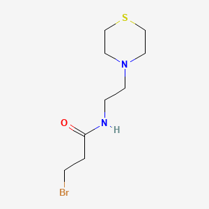 3-Bromo-N-[2-(thiomorpholin-4-yl)ethyl]propanamide