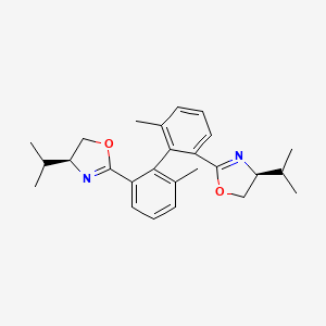 (4S,4'S)-2,2'-((R)-6,6'-Dimethyl-[1,1'-biphenyl]-2,2'-diyl)bis(4-isopropyl-4,5-dihydrooxazole)