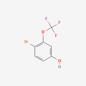 molecular formula C7H4BrF3O2 B1287054 4-Bromo-3-(trifluoromethoxy)phenol CAS No. 886499-93-0