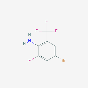 molecular formula C7H4BrF4N B1287057 4-Bromo-2-fluoro-6-(trifluoromethyl)aniline CAS No. 875664-46-3