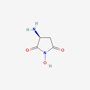 (S)-3-Amino-1-hydroxypyrrolidine-2,5-dione