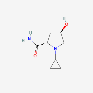 (2S,4R)-1-Cyclopropyl-4-hydroxypyrrolidine-2-carboxamide