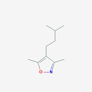 molecular formula C10H17NO B12870638 4-Isopentyl-3,5-dimethylisoxazole 