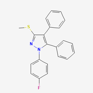 1-(4-Fluorophenyl)-3-methylthio-4,5-diphenyl-1H-pyrazole