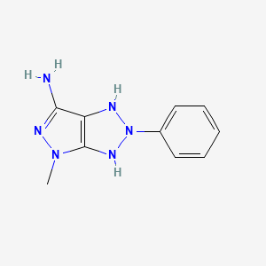 4-Methyl-2-phenyl-1,2,4,5-tetrahydropyrazolo[3,4-d][1,2,3]triazol-6-amine