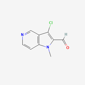 3-Chloro-1-methyl-1H-pyrrolo[3,2-c]pyridine-2-carbaldehyde