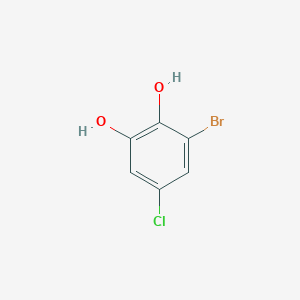 molecular formula C6H4BrClO2 B1287070 3-Bromo-5-chlorobenzene-1,2-diol CAS No. 180995-18-0